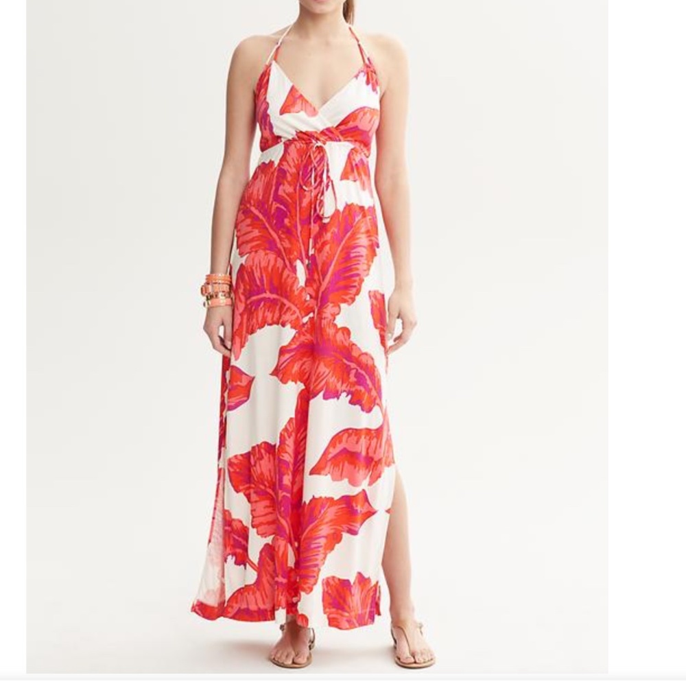 Banana Republic-Milly Ltd Edition Banana Leaf Maxi